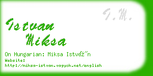 istvan miksa business card